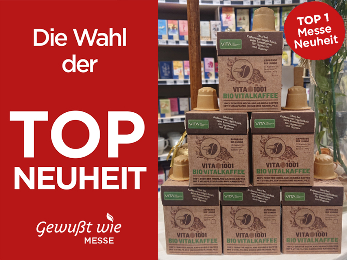 VITA1001-EK-10 - Bio Vitalkaffee - Gewusst wie Gesundheitsmesse - Top 1 Messeneuheit 2022